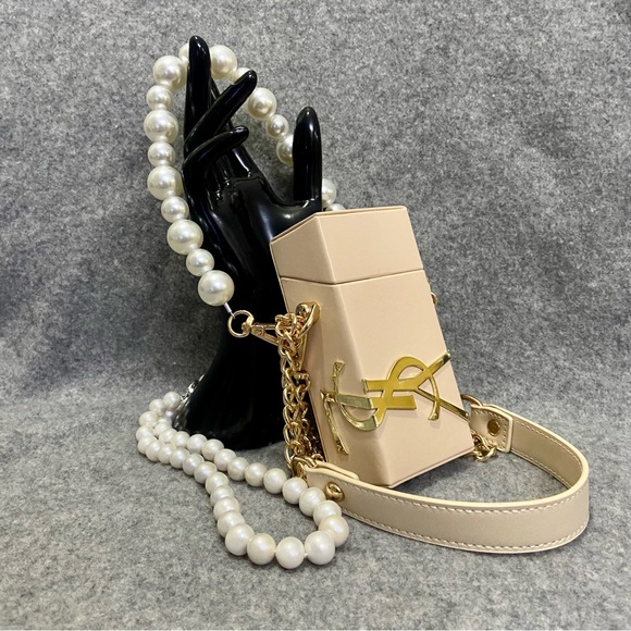 Yves Saint Laurent Libre Perfume Box Converted Bag Beige - Picture 4 of 15